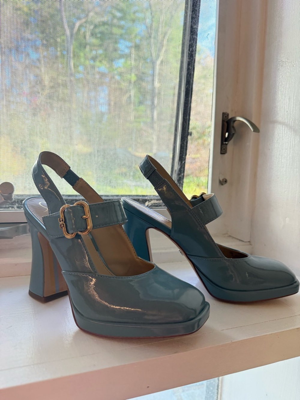 Sam Edelman Jildie Mary Jane Platform Slingback Heels